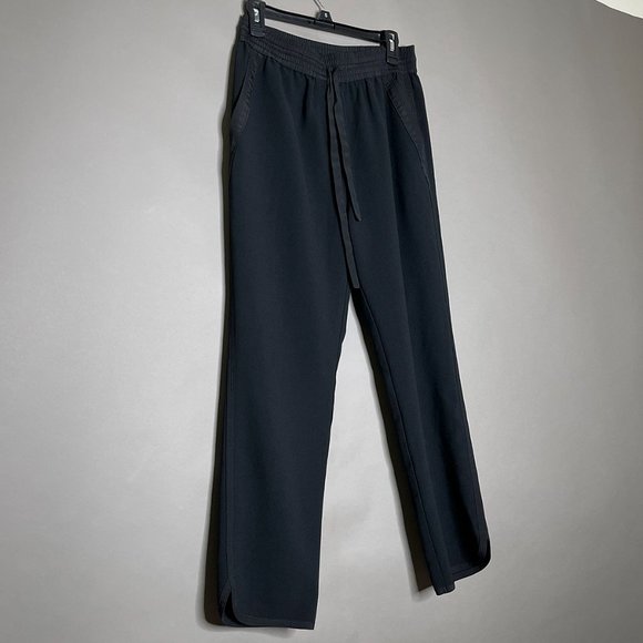 NWOT Kenneth Cole New York Black Draw‎ String High Rise Pants Size SP - Picture 1 of 10